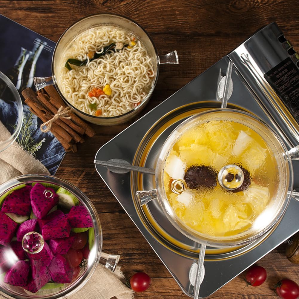 NVLIKNA glass saucepot safe for oven and microwave reheats.