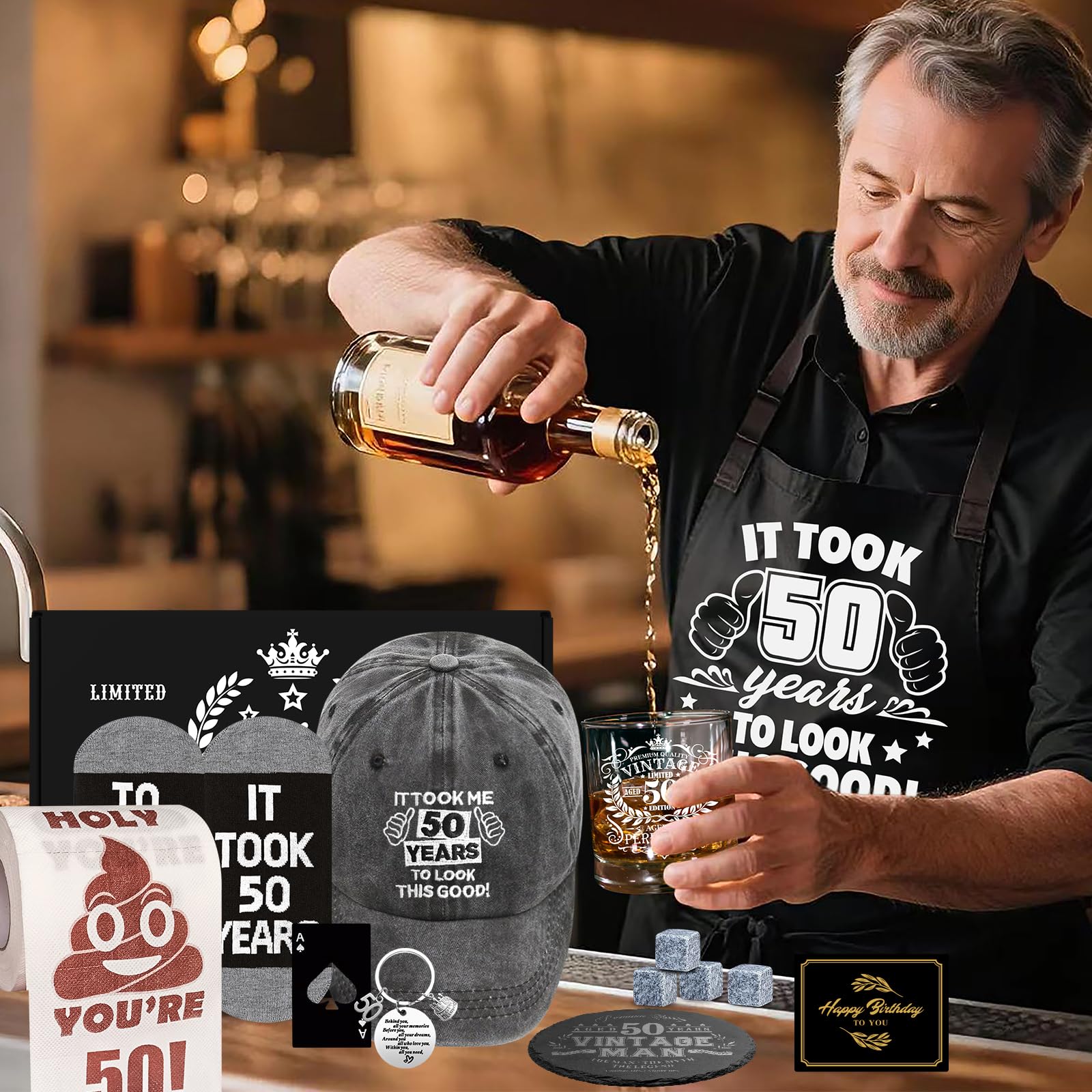 NVTROVI slate coaster for refined whiskey service