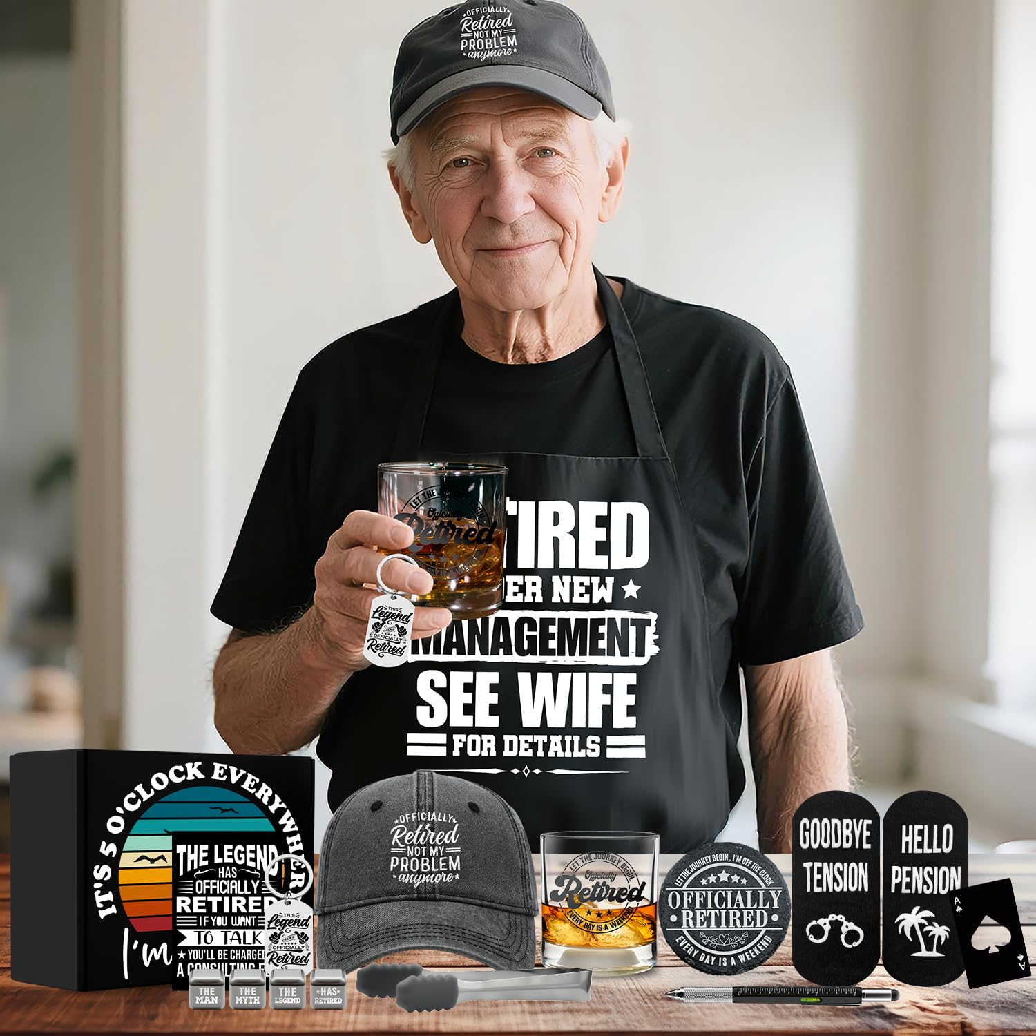 NVTROVI slate coaster protects furniture with retirement charm