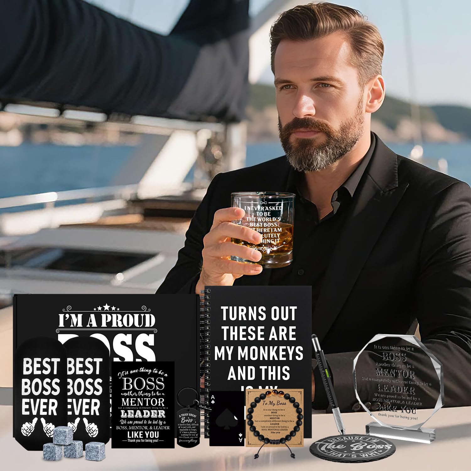 NVTROVI 11 oz whiskey glass, weighted and engraved for a refined look