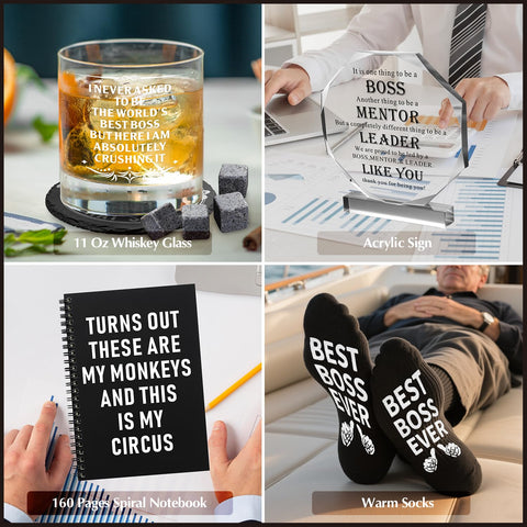 NVTROVI acrylic desk sign for clean, modern office decor