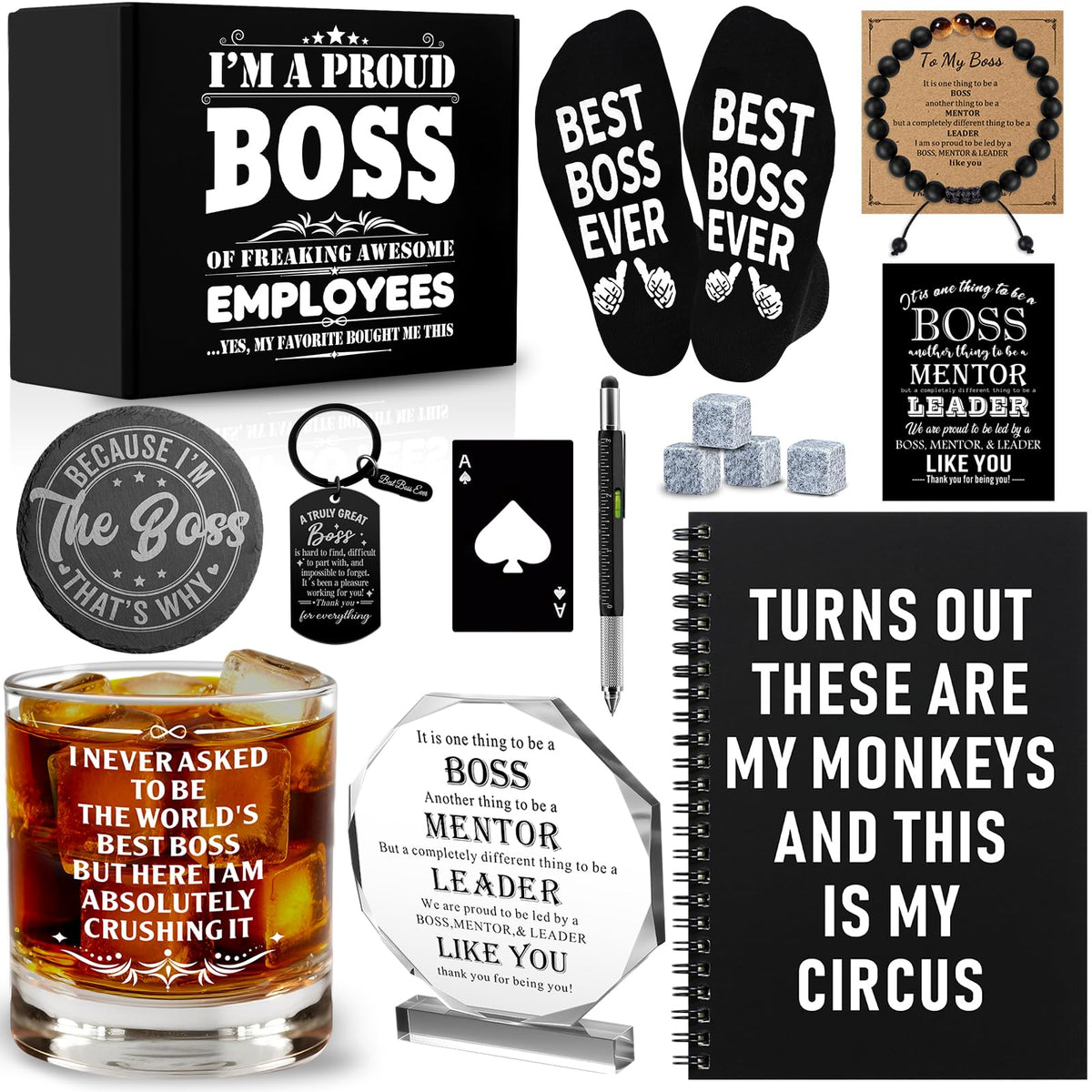 NVTROVI boss day gift box showing a complete set for office appreciation