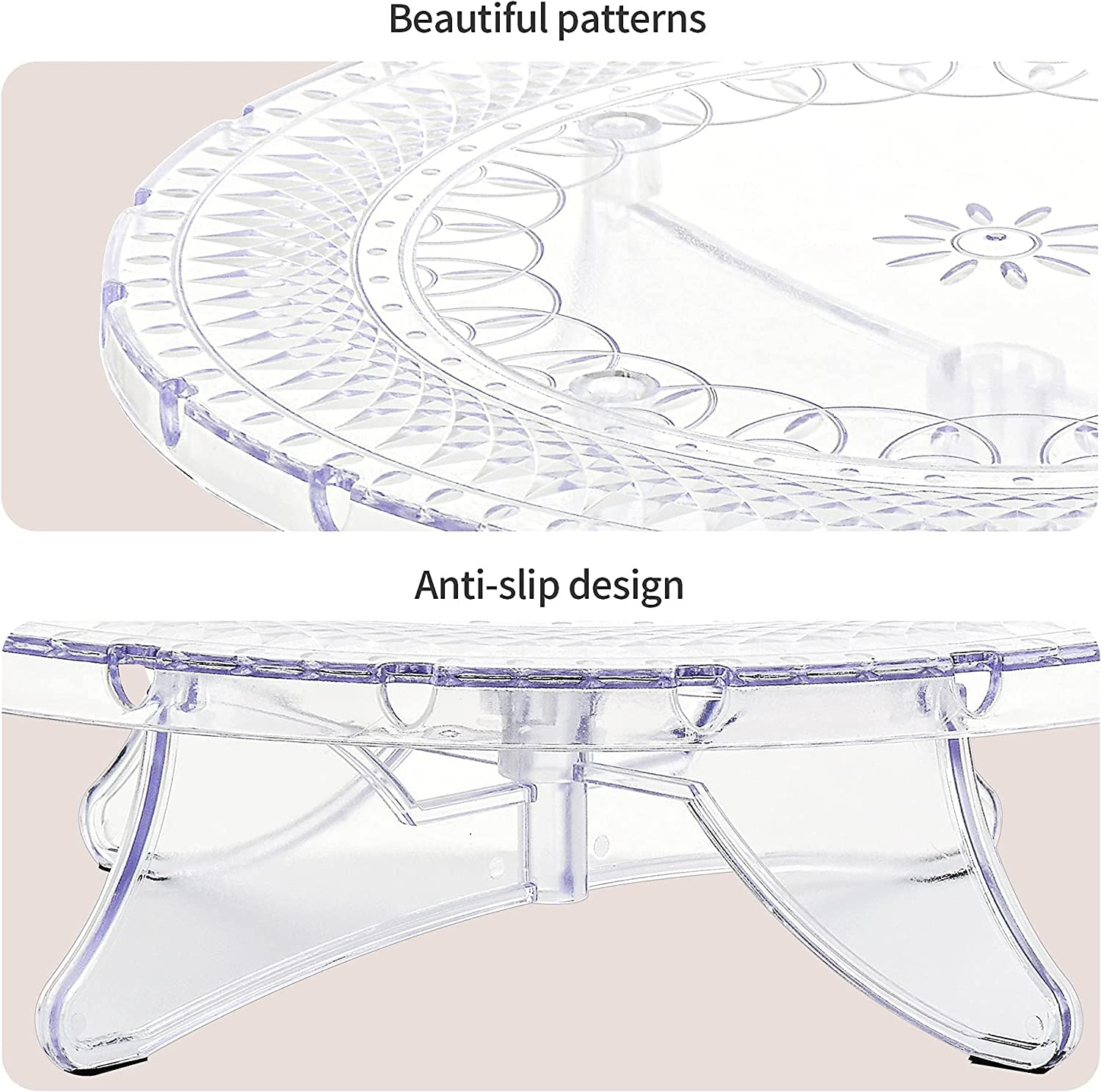 NWK stand features non-slip pads for stable, wobble-free display.