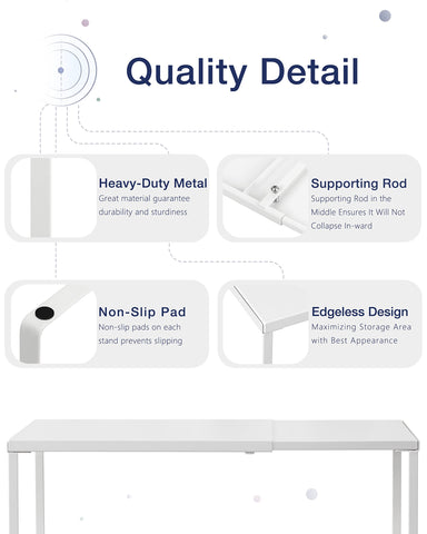 Nxconsu edgeless cabinet shelf showing maximized usable surface area.