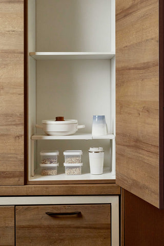 Nxconsu cabinet shelf in multiple rooms for versatile storage needs.