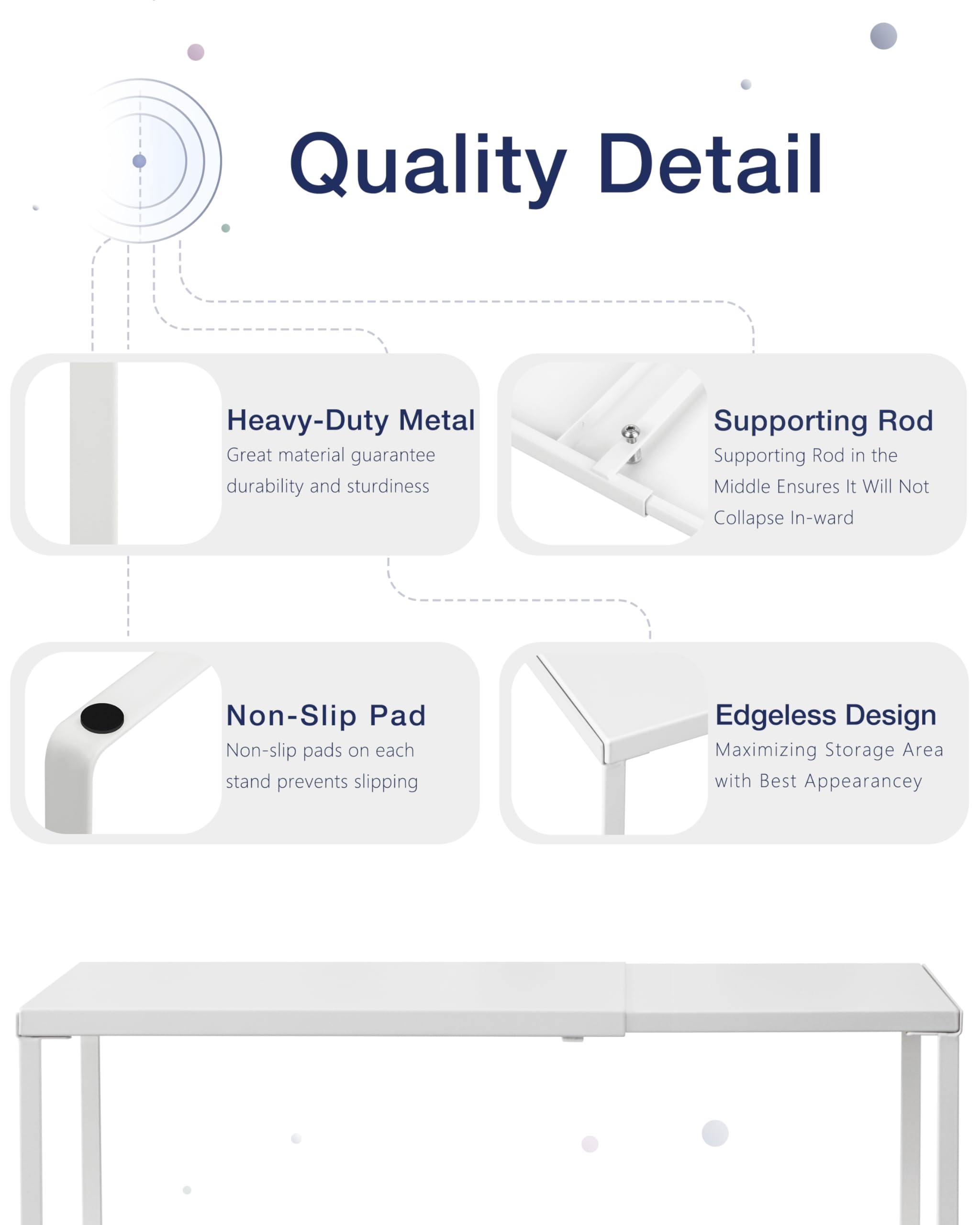 Nxconsu heavy-duty shelf holds up to 50 lbs for organized spaces