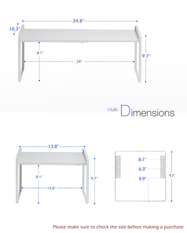 Nxconsu heavy-duty metal shelf with sturdy center rod for balanced support.