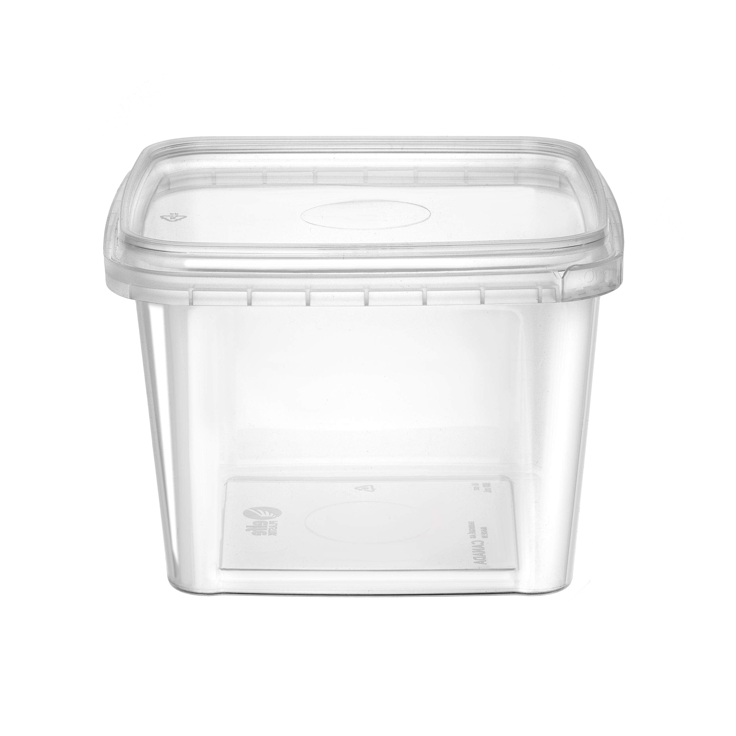 Bulk NYHI 20-pack square deli containers for home, deli, or cafe use