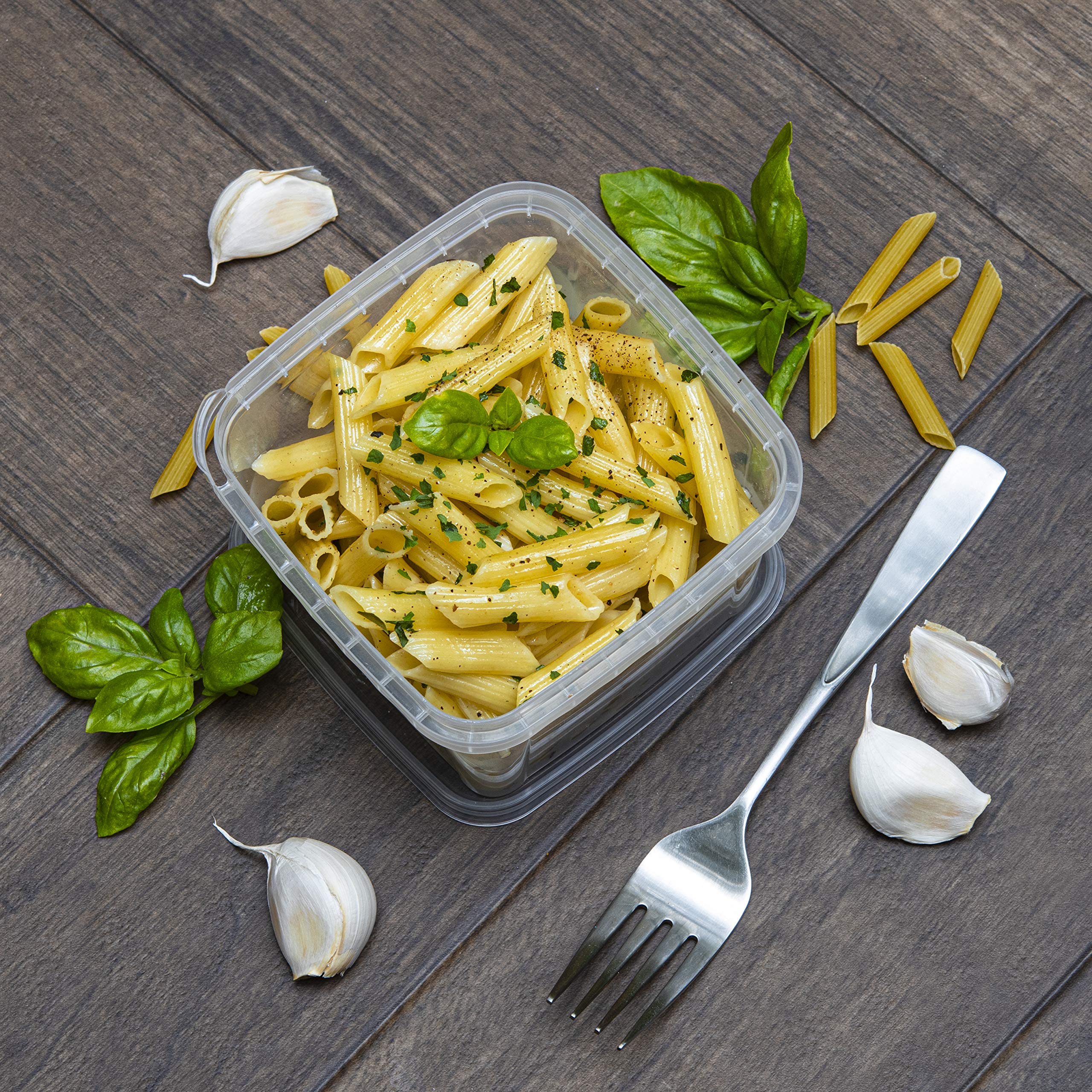 NYHI meal prep and takeout kitchen containers for on-the-go lunches