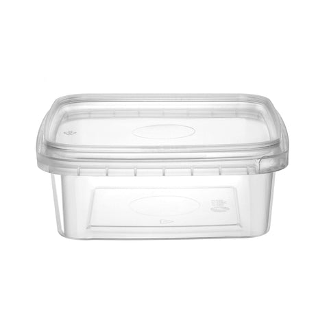 NYHI stackable clear deli containers save kitchen storage space.