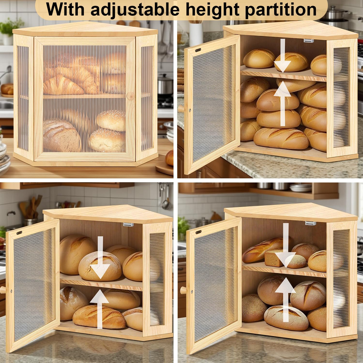 Nykgola bread box wipes clean quickly in busy kitchens.