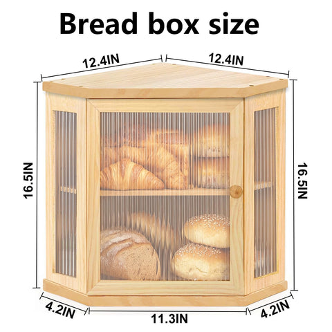 Nykgola corner bread box with non-slip bottom protects countertops.