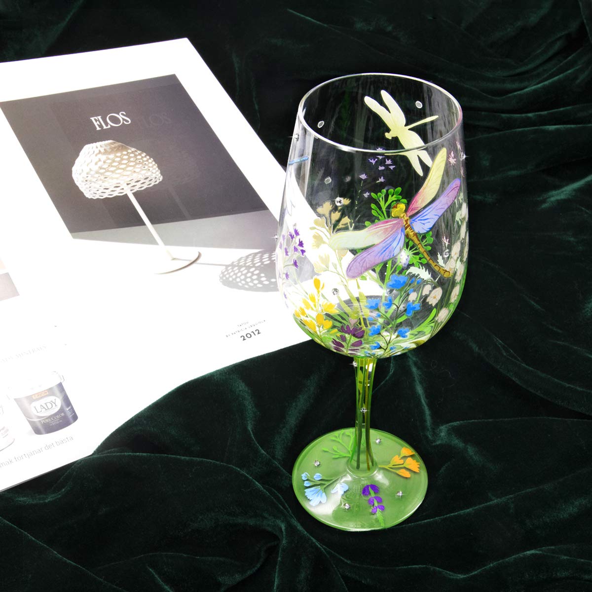 NymphFable 15 oz glass with generous capacity for pours.