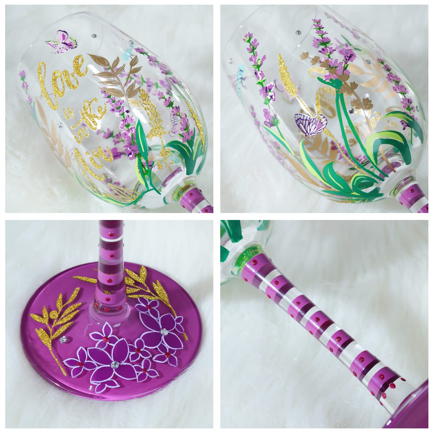 NymphFable artisan craft process presents a collectible wine glass piece.
