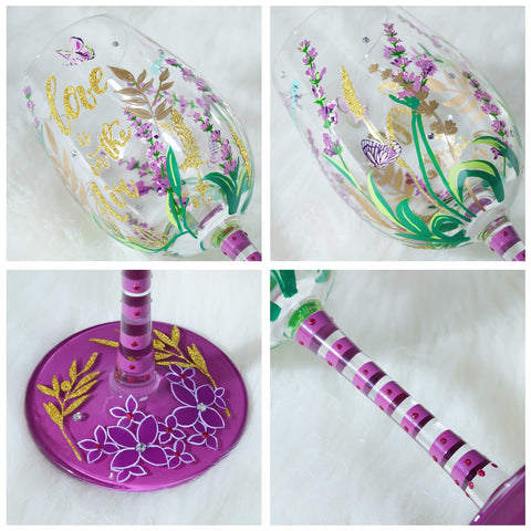 NymphFable artisan craft process presents a collectible wine glass piece.