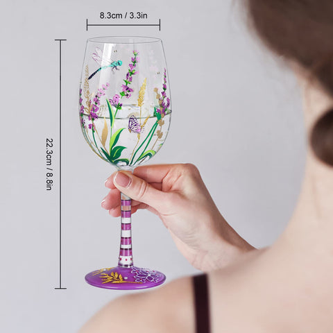 NymphFable brush-stroke detailing adds unique artistry to the glass.