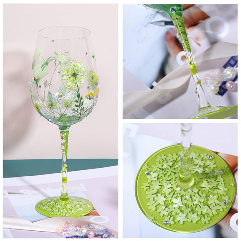 NymphFable colorful-wineglass accents red wine, cocktails, and celebrations.