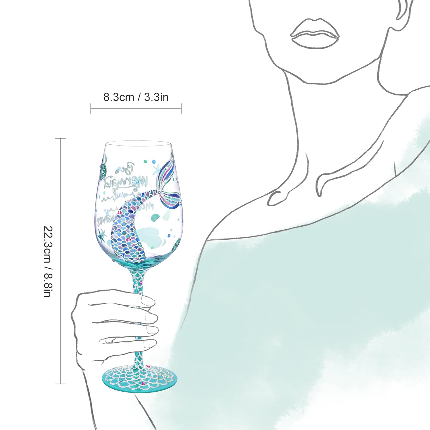 NymphFable decorative glass idea for room décor and display.