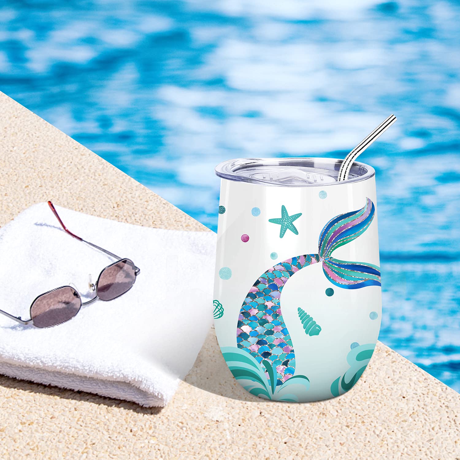 NymphFable straw and lid set enables mess-free sipping at home or on the go