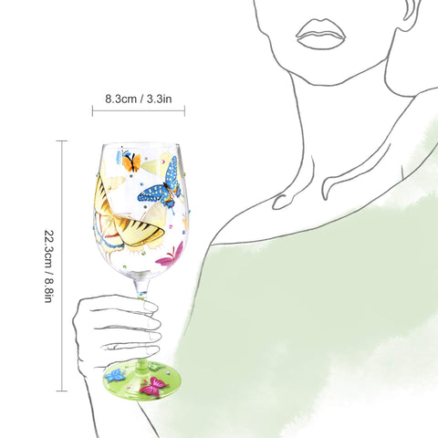 NymphFable wedding gift wine glass adds a personal touch.
