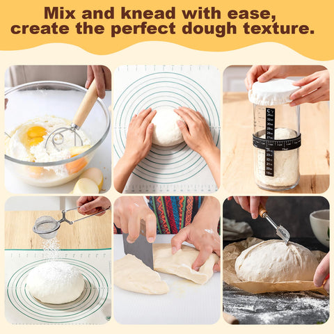 NZQXJXZ banneton basket circles promote airflow for a crisp artisan crust.