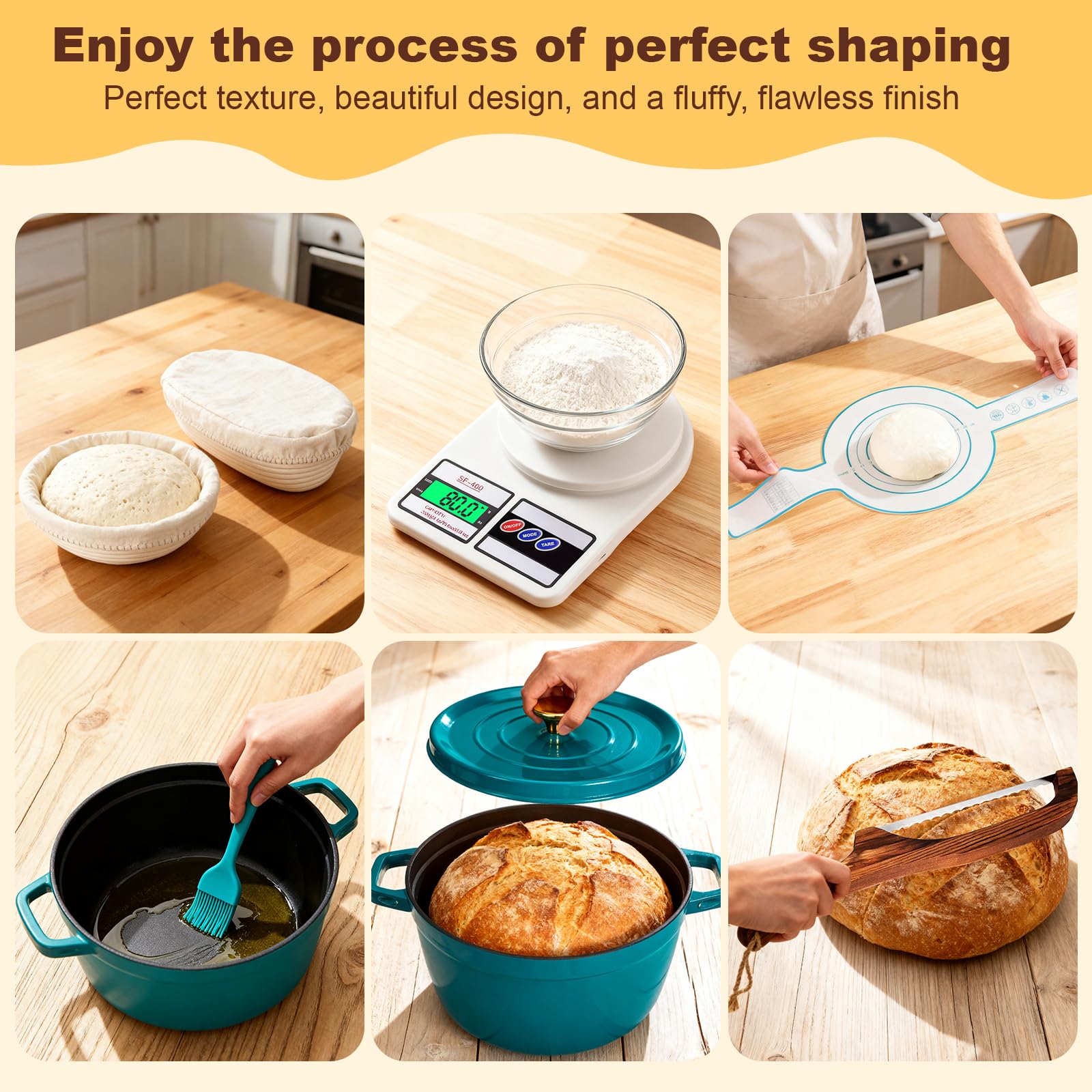 NZQXJXZ banneton basket ovals shape dough for unique loaf patterns.