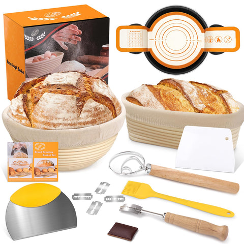 NZQXJXZ banneton oval basket 10inch ready for artisan dough shaping
