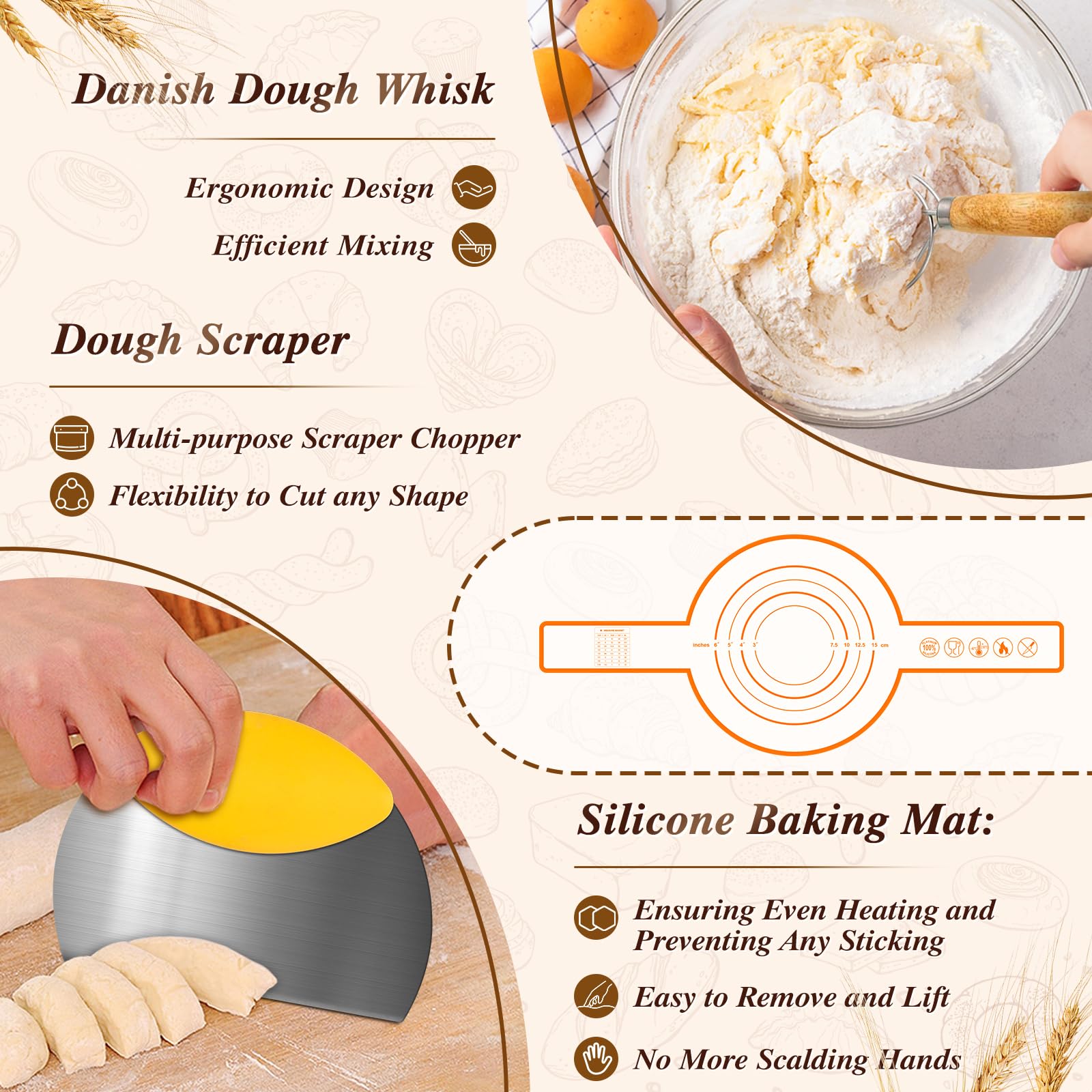 NZQXJXZ dough scraper for quick dough cleanup