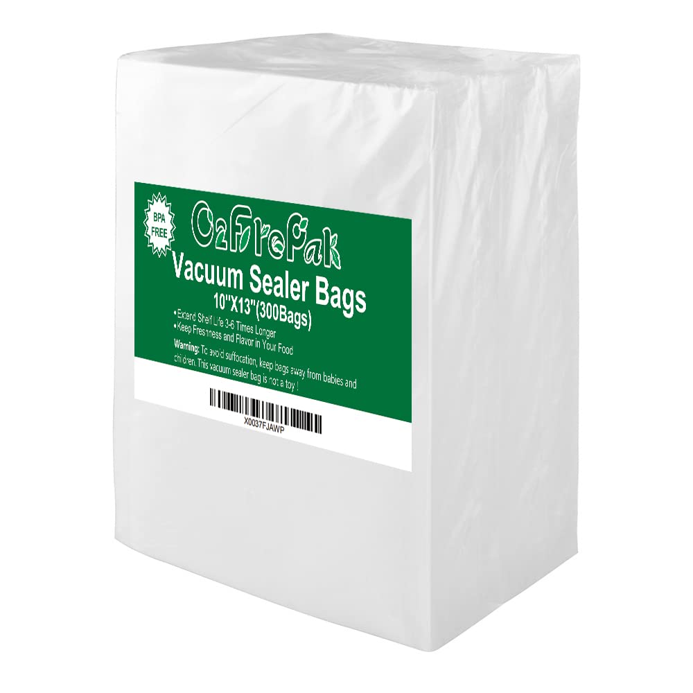 O2frepak 300-count bags 10x13 plus quart precuts for versatile meal prep storage