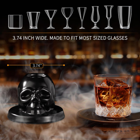 OAGA whiskey smoker kit ice molds create perfect ice for drinks.