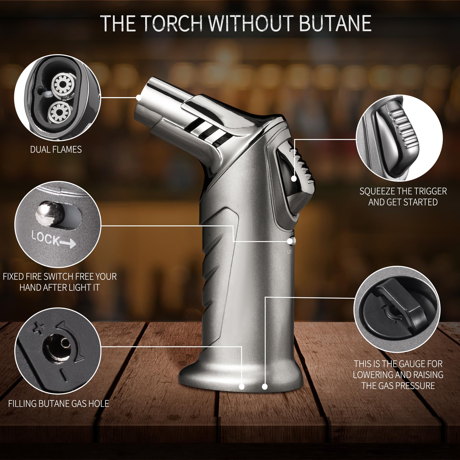 OAGA whiskey smoker kit metal filters help capture smoke cleanly.