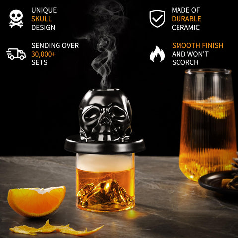 OAGA whiskey smoker kit whiskey glasses pair for complete tasting rituals.