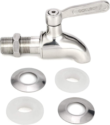 Oak Leaf spigot multi-beverage use for tea, juice, or water.