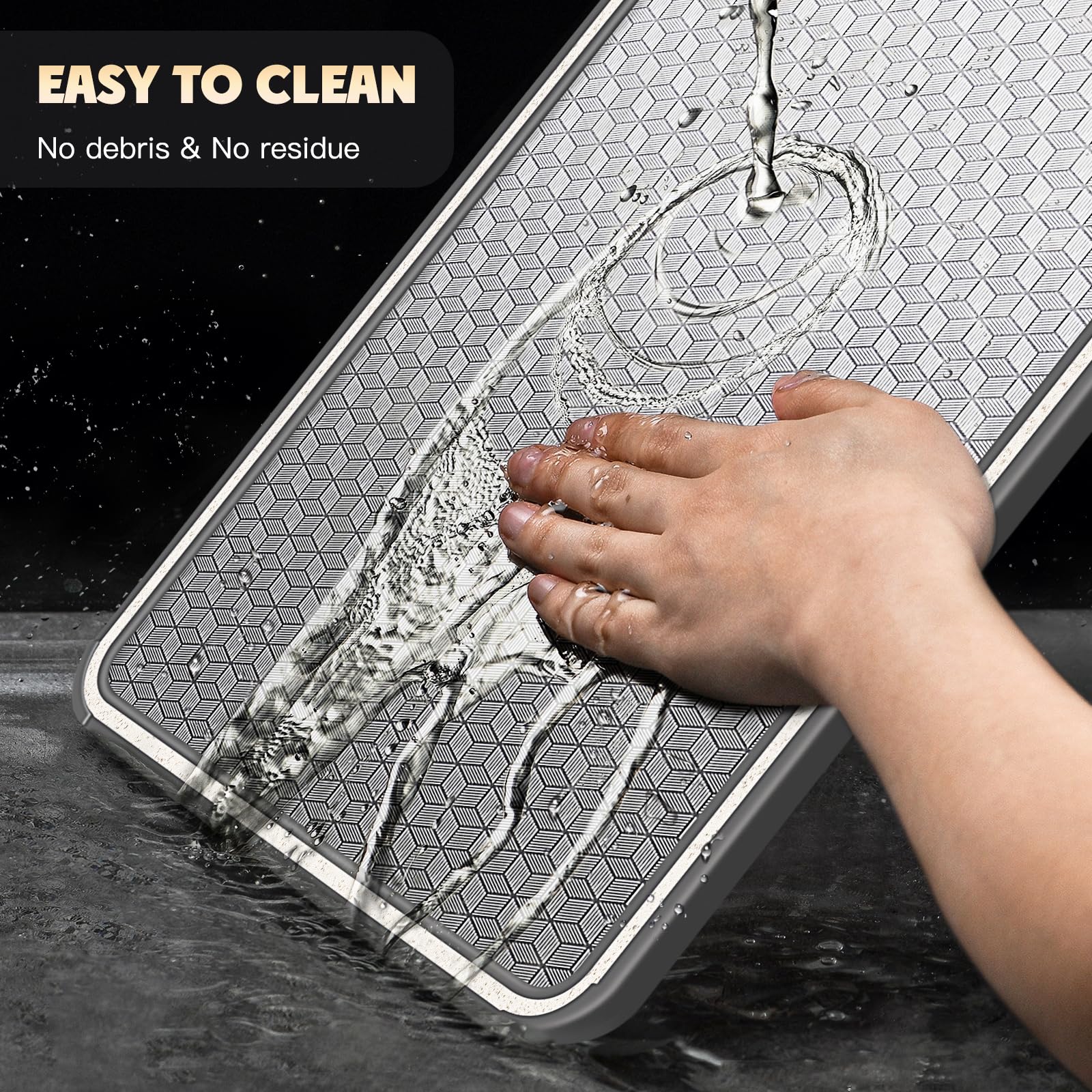 OAKJAR cutting board is dishwasher safe and easy to clean