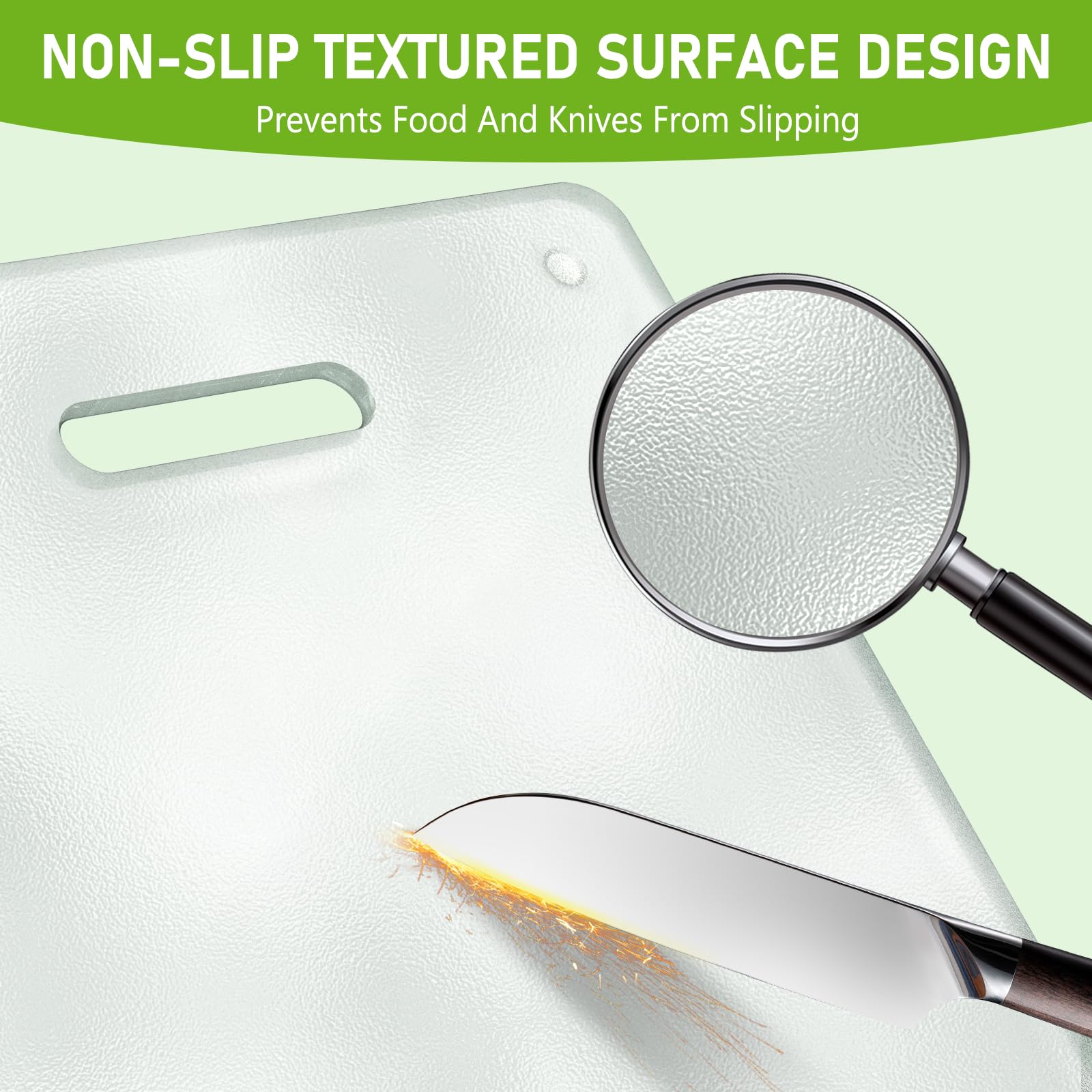 OAKJAR glass cutting board easy to clean and dishwasher safe