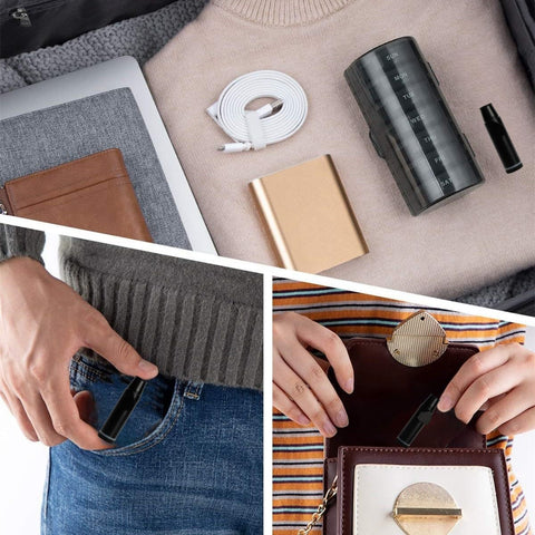 OakMsOik compact pepper shaker pack fits pockets and bags.