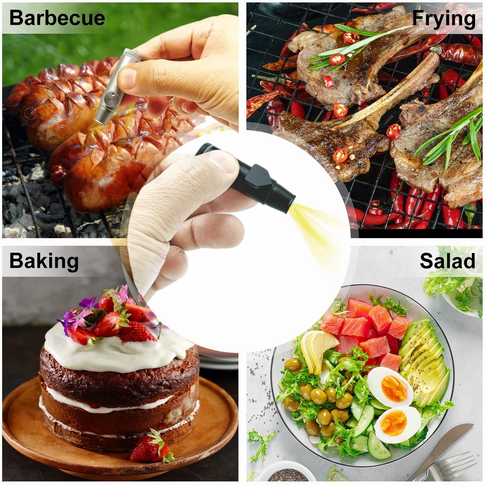OakMsOik black travel spice shaker supports mess-free seasoning on trips.