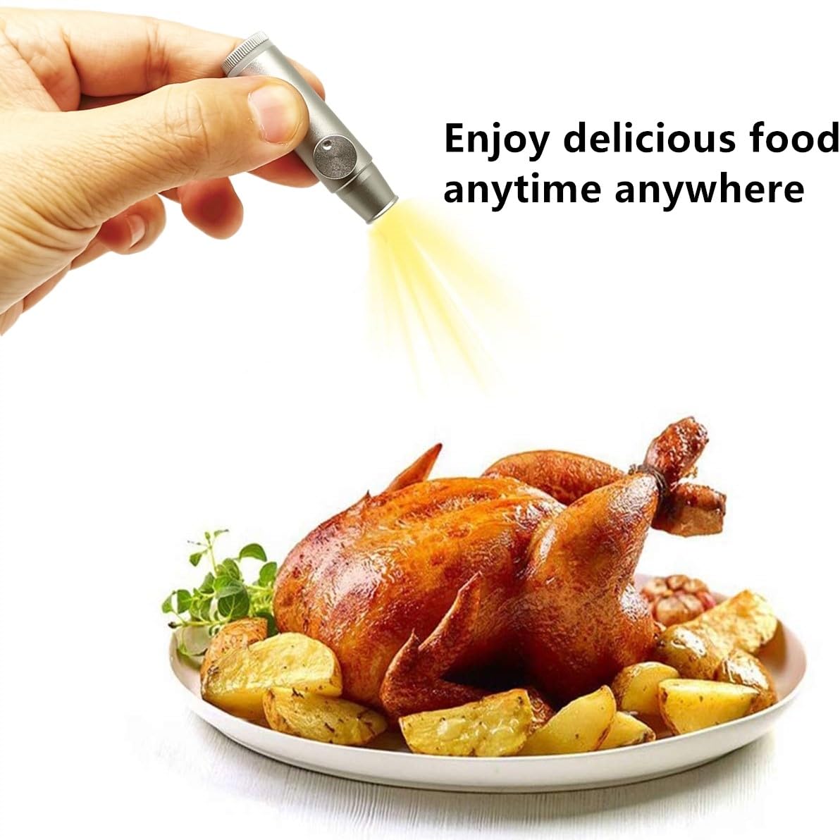 OakMsOik travel spice shaker keeps seasonings organized on the go.