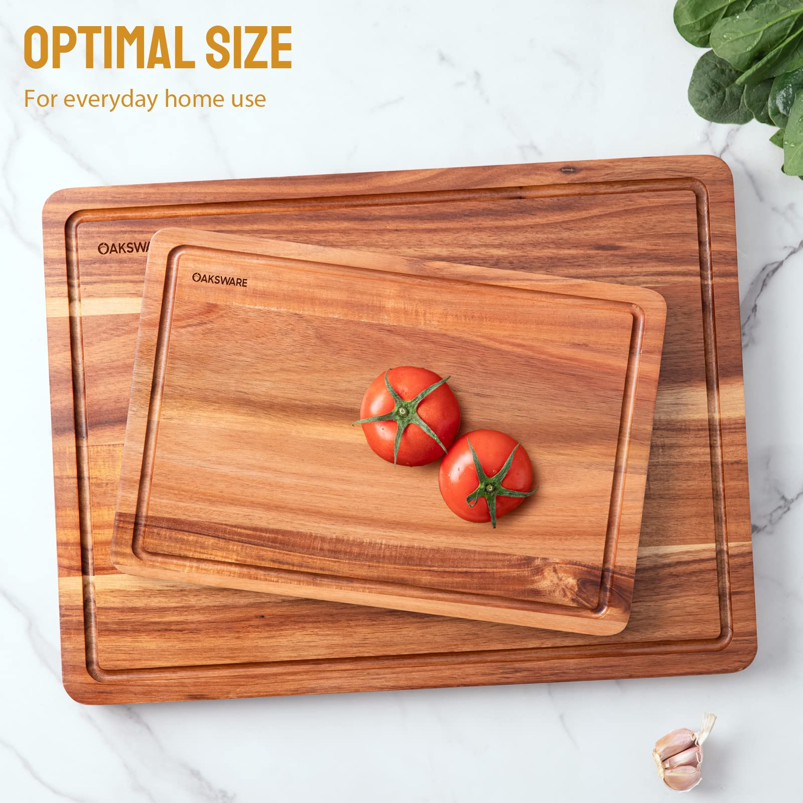 OAKSWARE cutting board ideal gift for home cooks and entertaining
