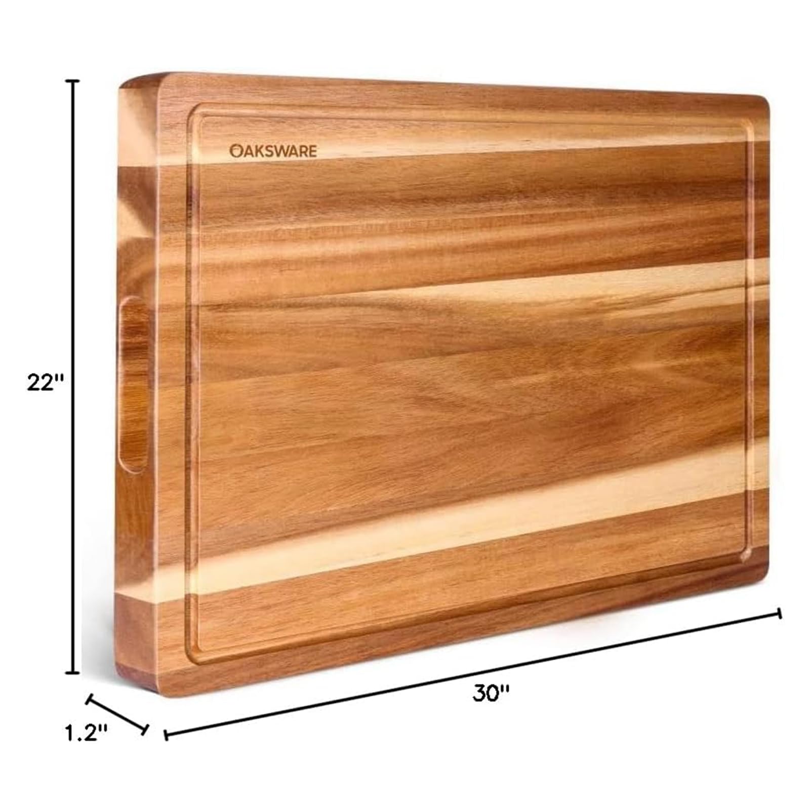 OAKSWARE board on kitchen counter ready for family meal prep