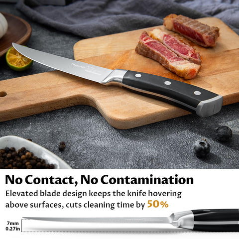 OAKSWARE German stainless steel blade delivers lasting sharpness.