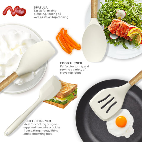 oannao heat resistant ladle suitable for simmering soups without warping the silicone head