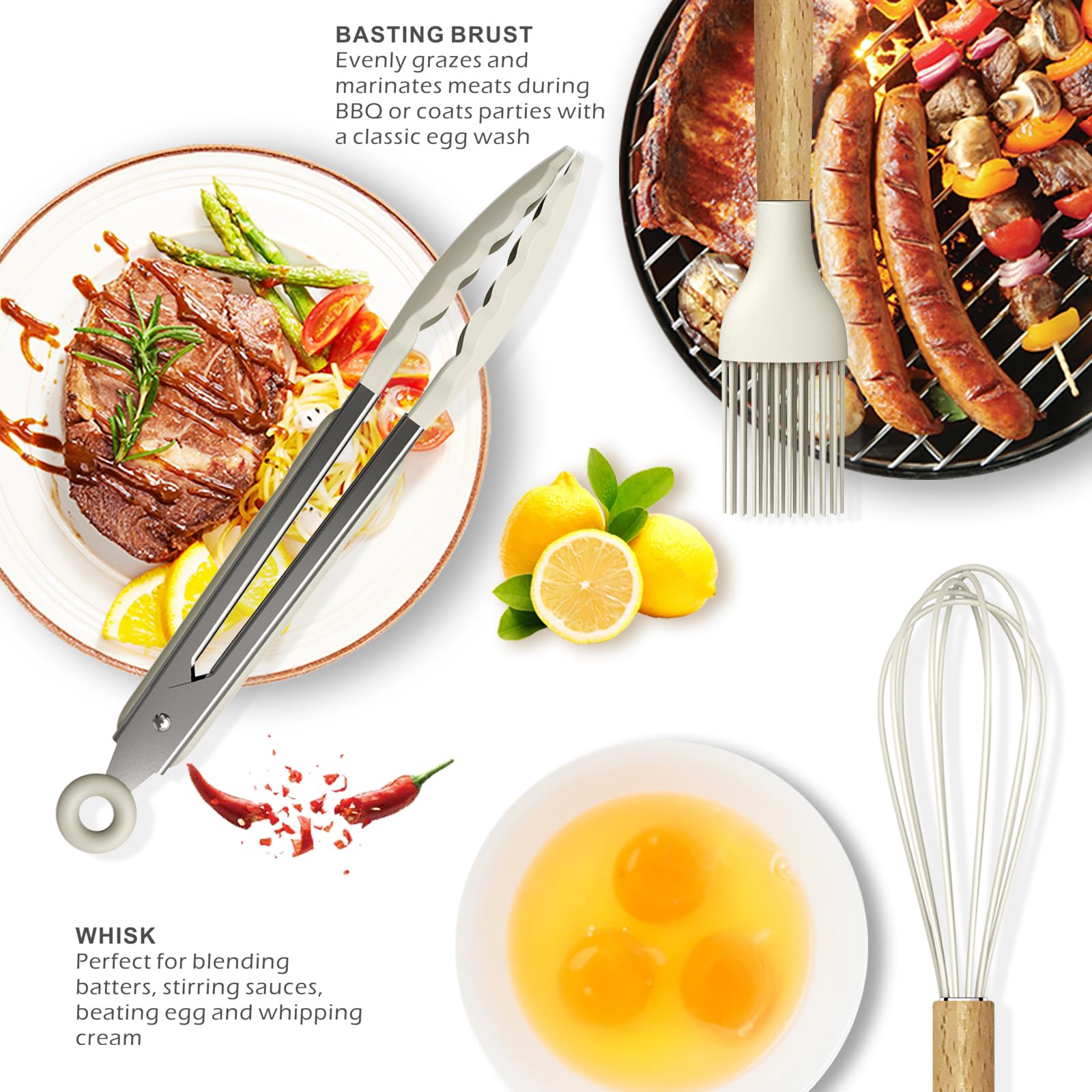 oannao seamless wrap design for easy cleaning and scratch-free cookware