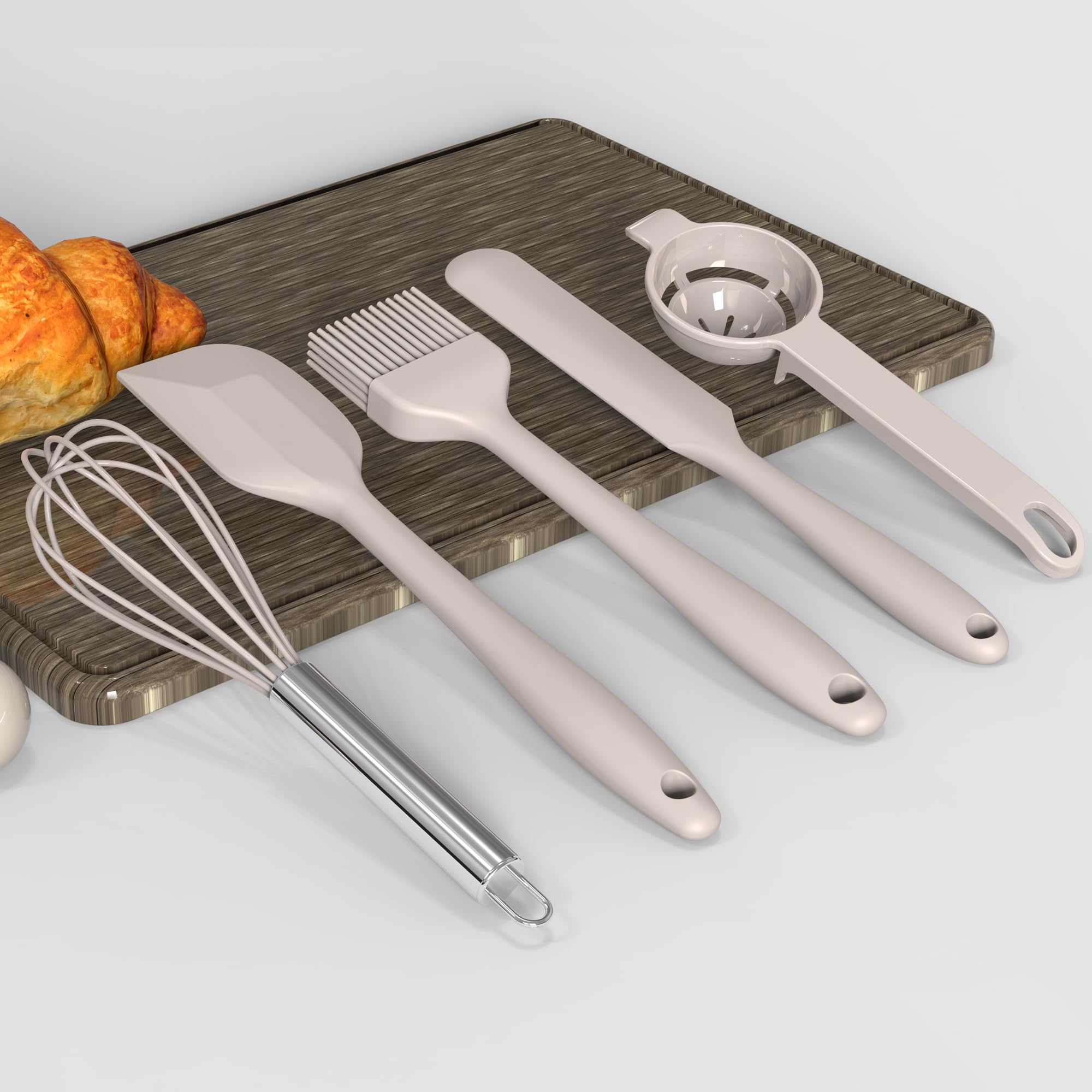 Oannao silicone spoon suitable for stirring and serving safely.