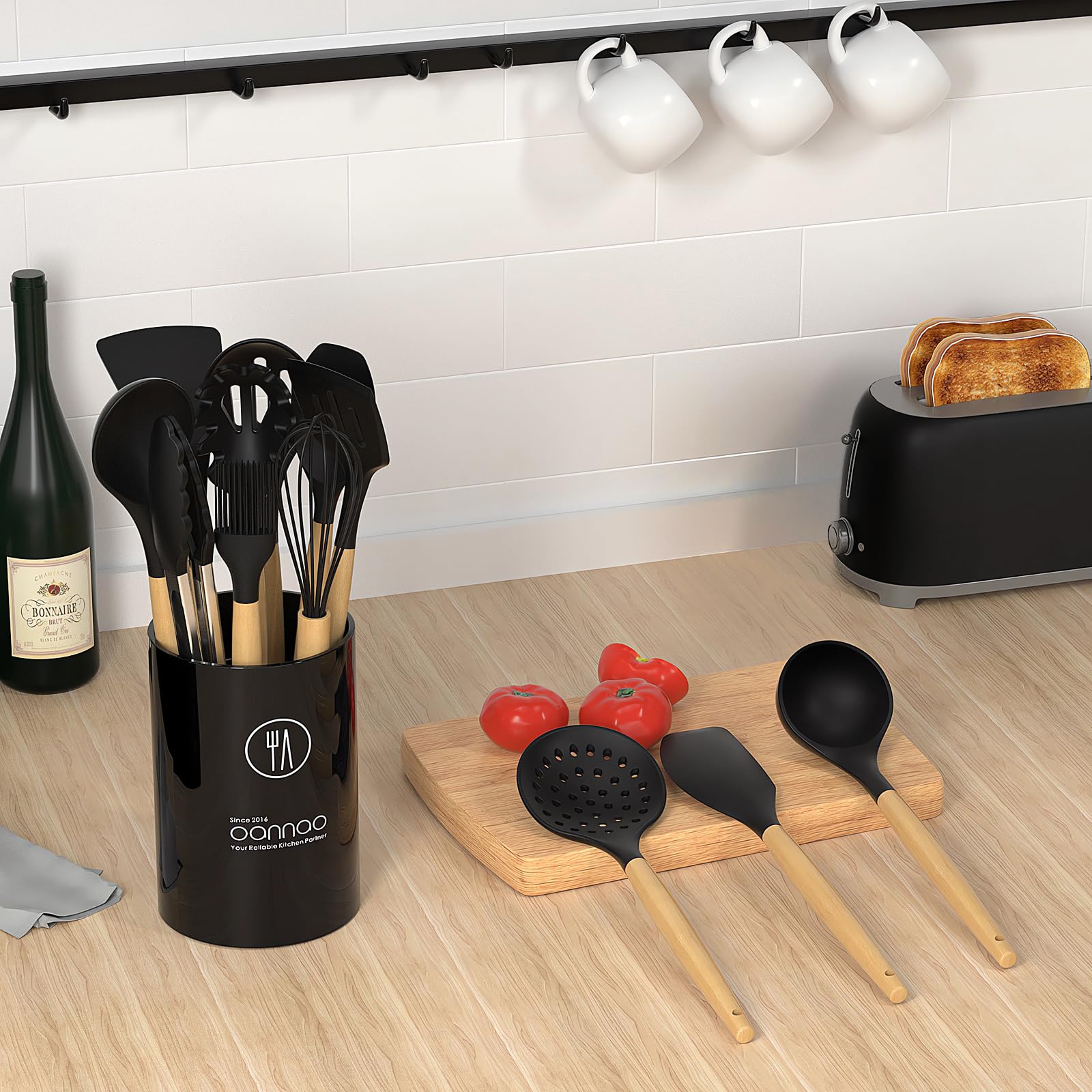 oannao slotted spoon lightweight for draining and stirring