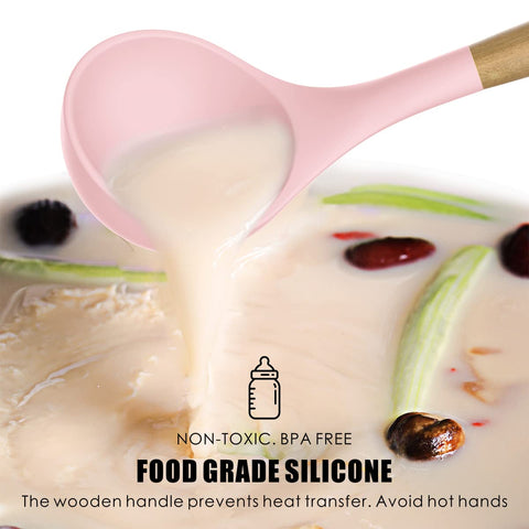 Oannao whisk pink for smooth mixing and airy batters.