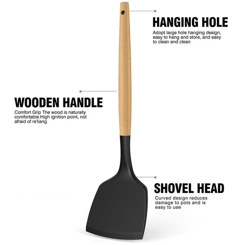 oannao silicone whisk durable head resists sticking