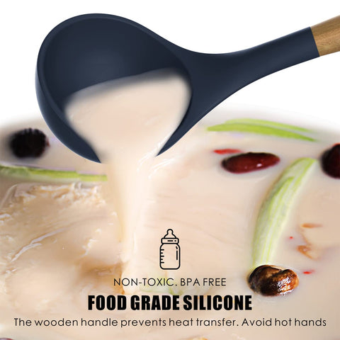 oannao silicone utensils tongs for secure flipping and serving