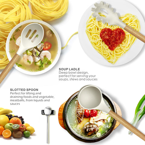 oannao wooden handle spatula demonstrates sturdy design for reliable stirring during family meals
