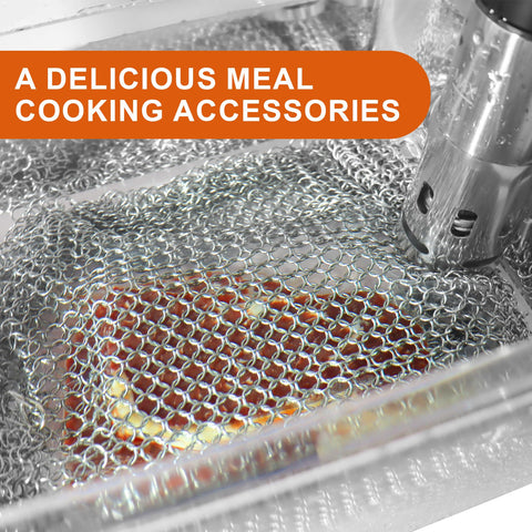 OARSE chainmail mesh helps fully submerge ingredients for precise results